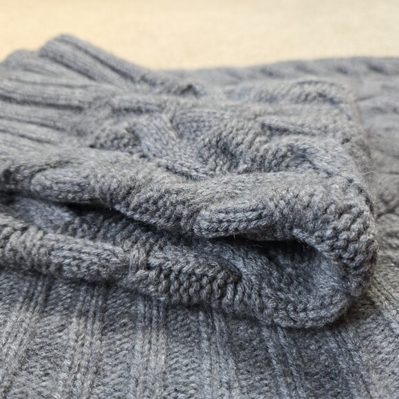 Ann Taylor 100% Cashmere Thick Chunky Cable Cardigan Sweater - Picture 2 of 9